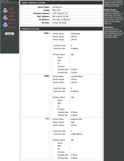 LPT: Printer Name: laserjet2100p