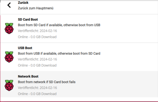 Raspberry Pi 5 - Boot-Reihenfolge ändern per Image