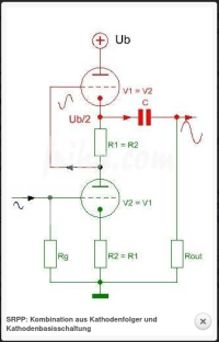 SRPP: Kombination aus Kathodenfolger und Kathodenbasis