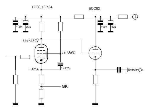 Grobes Schema, feiner Klang: Pentode & Kathodenfolger Grobes Schema, feiner Klang: Pentode & Kathodenfolger