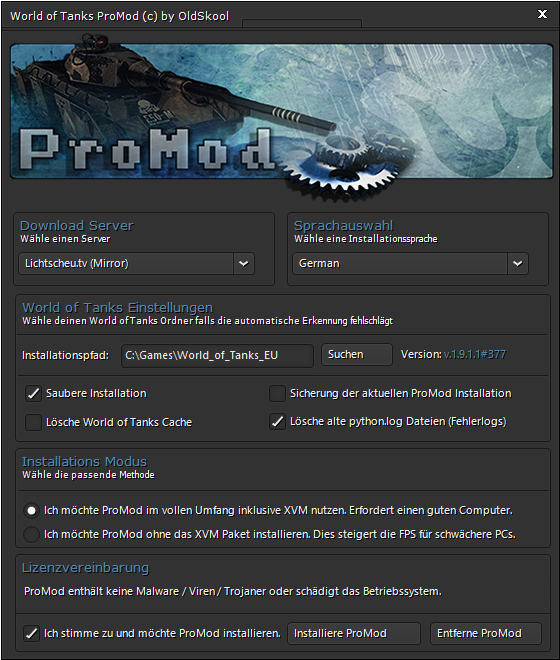 WoT ProMod Version 1.9.1.1, Bild 1